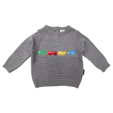 Trucks Embroidered Sweater Charcoal