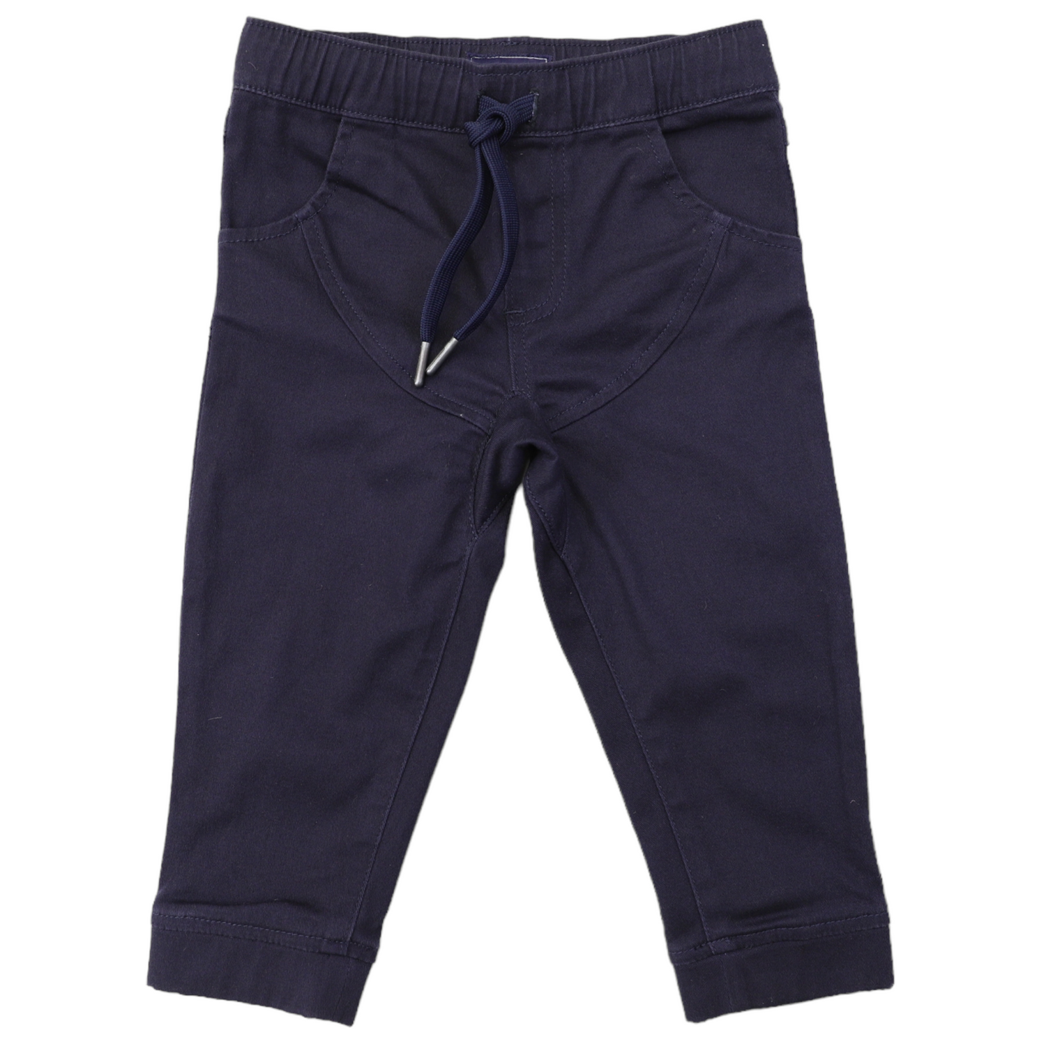 Stretch Twill Chino with Drawstring Peacoat