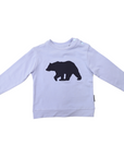 Bear Applique Tee Blue Heron