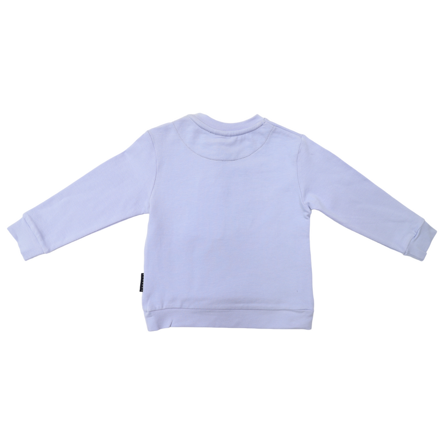 Bear Applique Tee Blue Heron