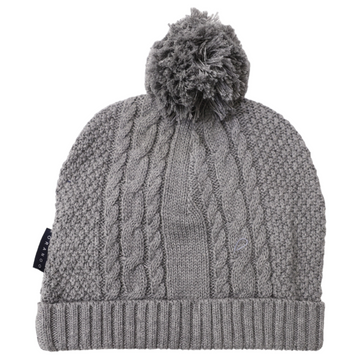 Cable Knit Beanie Charcoal