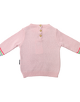 Rainbow Pattern Knit Sweater Fairytale Pink