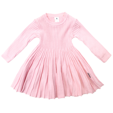 Rib Knit Swing Dress Fairytale Pink