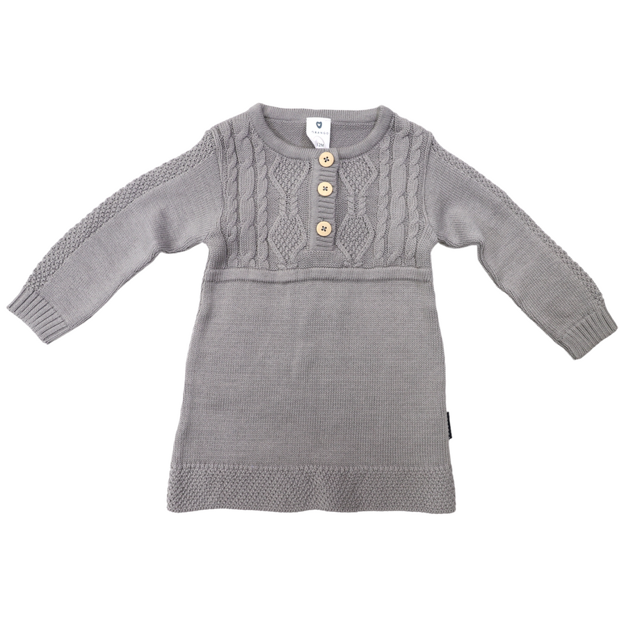 Cable Knit Dress Moon Mist