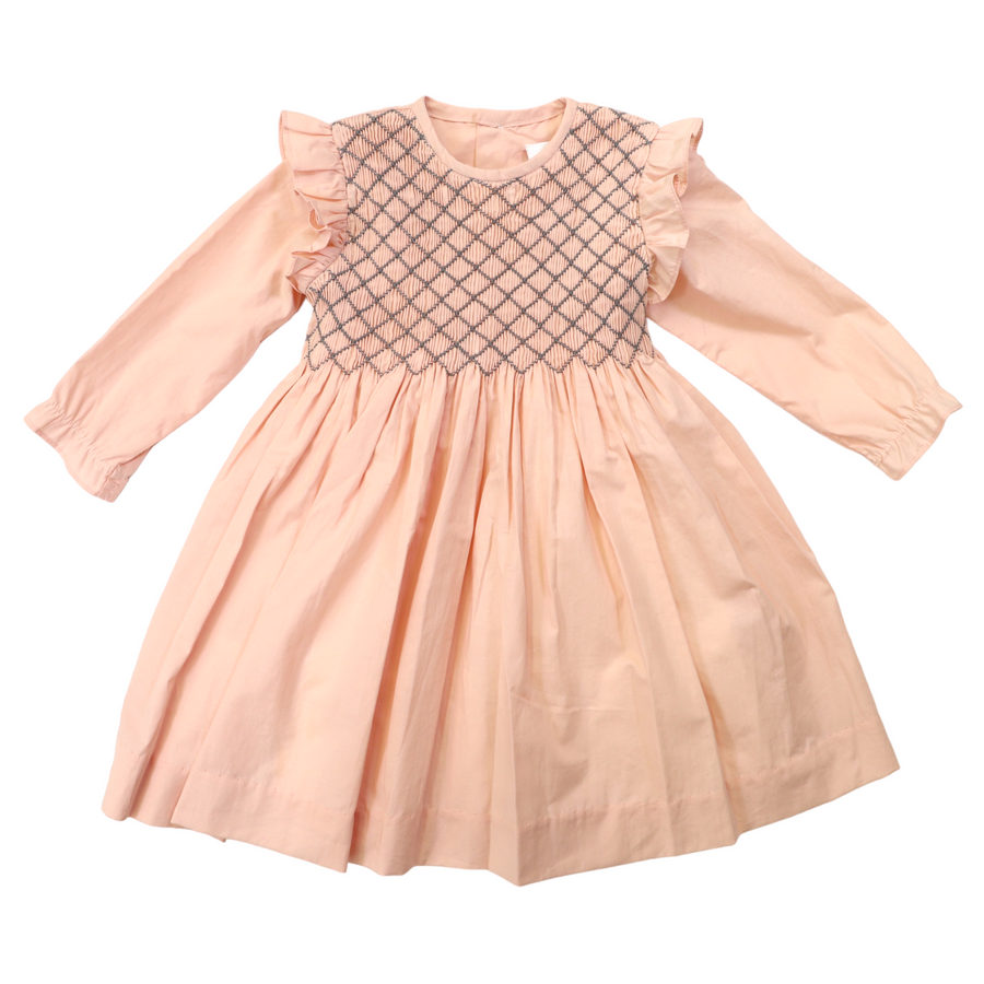 Frill Smocked Dress Lotus