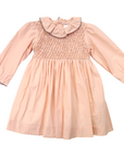 Collared Smocked Dress Moon Mist