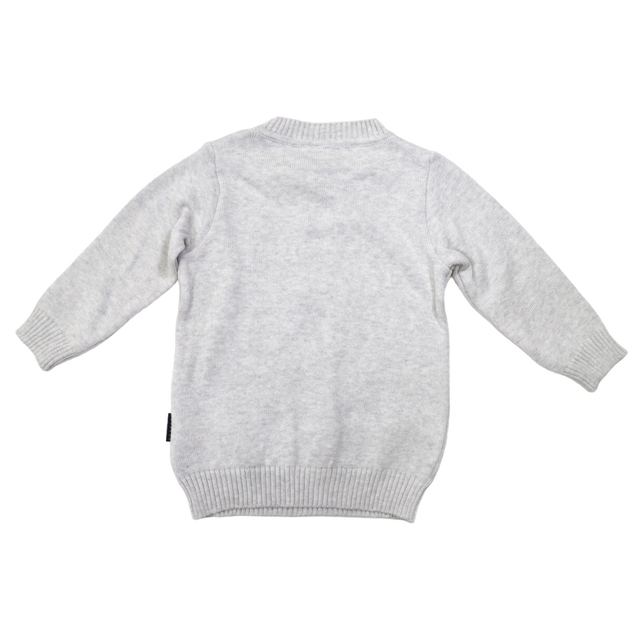 Butterfly Knit Sweater Microchip Grey