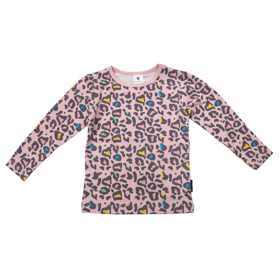 Leopard Print Long Sleeve Tee Lotus