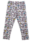 Leopard Print Legging Microchip Grey