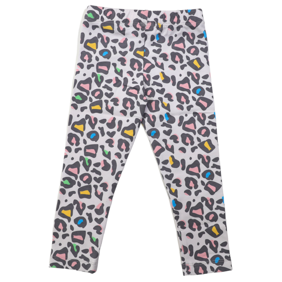 Leopard Print Legging Microchip Grey