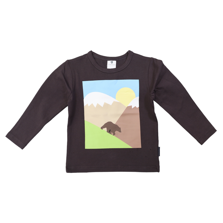 Wilderness Long Sleeve Tee Charcoal