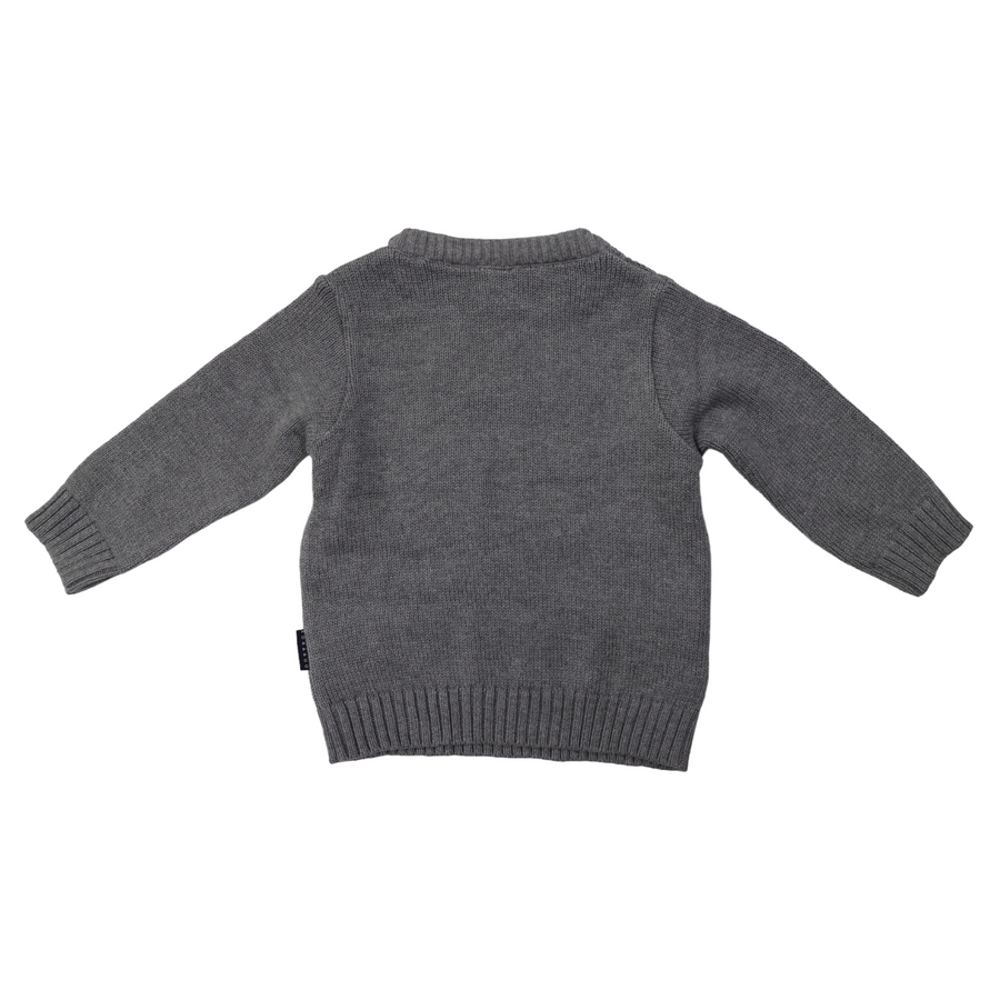 Cable Knit Sweater Charcoal