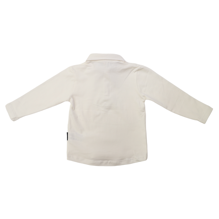 Classic Long Sleeve Rugby Top White