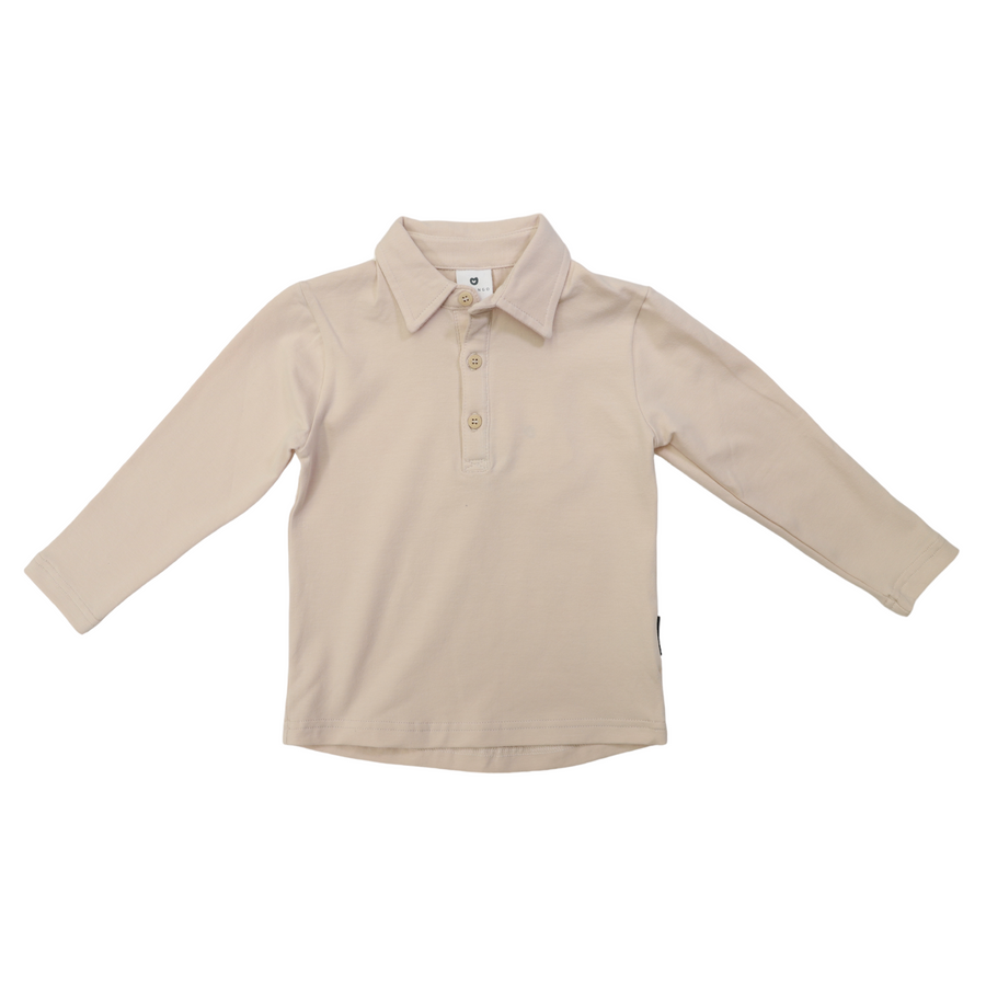 Classic Long Sleeve Rugby Top Tapioca