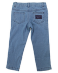 Straight Leg Denim Jean Stone Wash