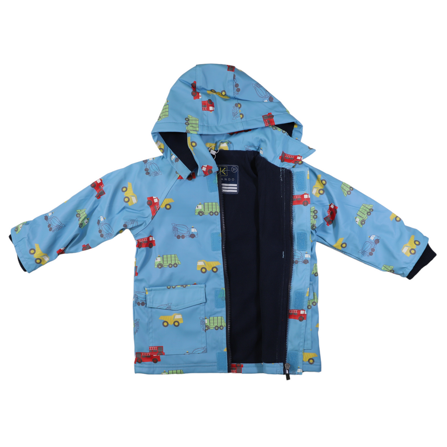 Trucks Polar Fleece Lined Raincoat Airie Blue