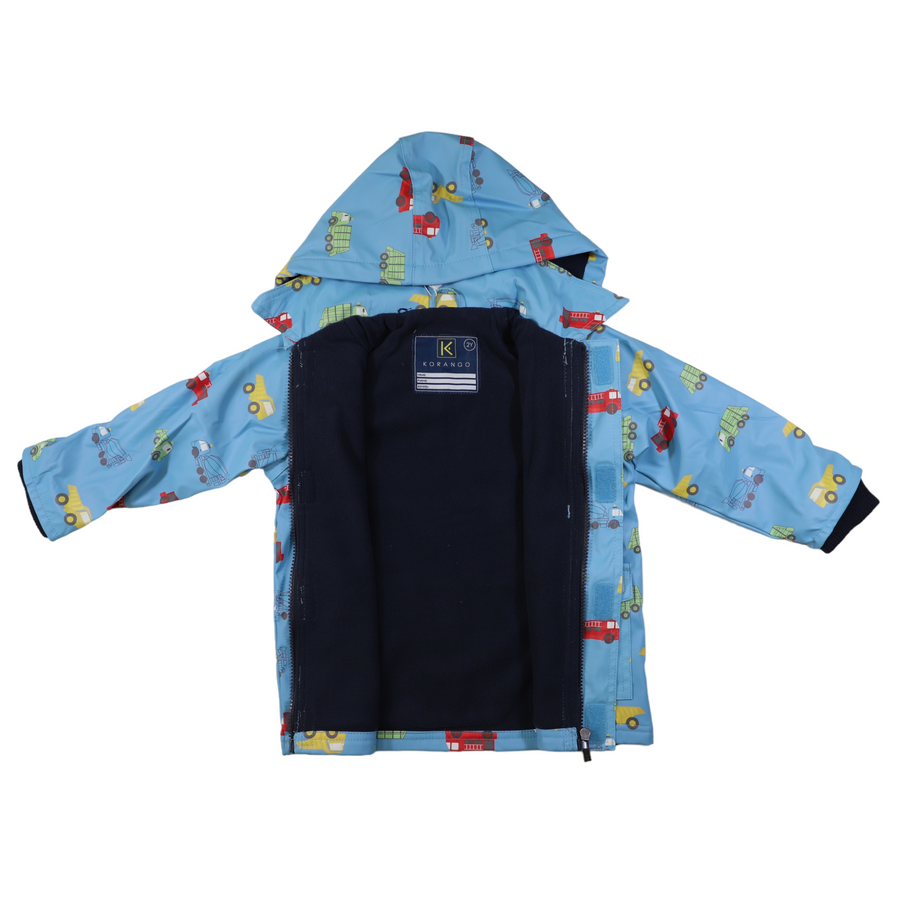 Trucks Polar Fleece Lined Raincoat Airie Blue