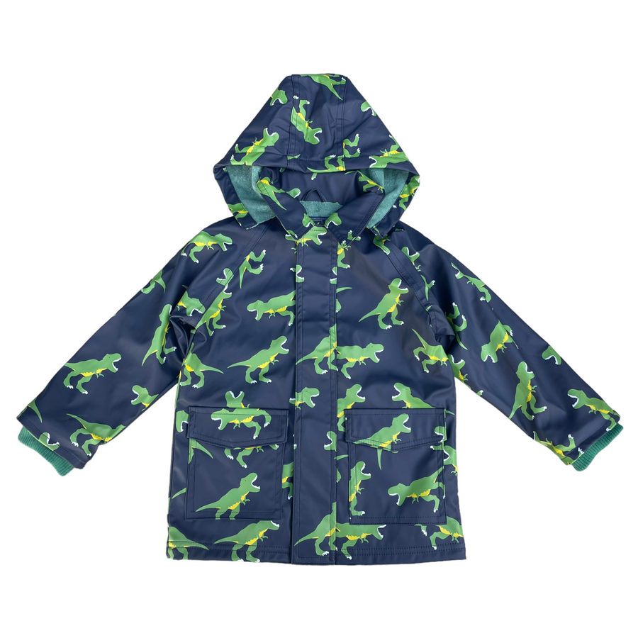 T-Rex Terry Towelling Lined Raincoat Peacoat