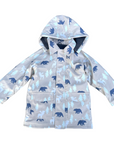 Bear Print Colour Change Sherpa Lined Raincoat Tapioca