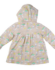 Sunshine & Rainbows Polar Fleece Lined Raincoat Tapioca