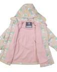 Sunshine & Rainbows Polar Fleece Lined Raincoat Tapioca