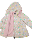 Sunshine & Rainbows Polar Fleece Lined Raincoat Tapioca