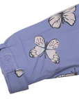 Butterfly Colour Change Terry Towelling Lined Raincoat Blue Heron