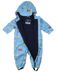 Trucks Polar Fleece Lined Zip Rain Suit Airie Blue