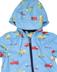 Trucks Polar Fleece Lined Zip Rain Suit Airie Blue