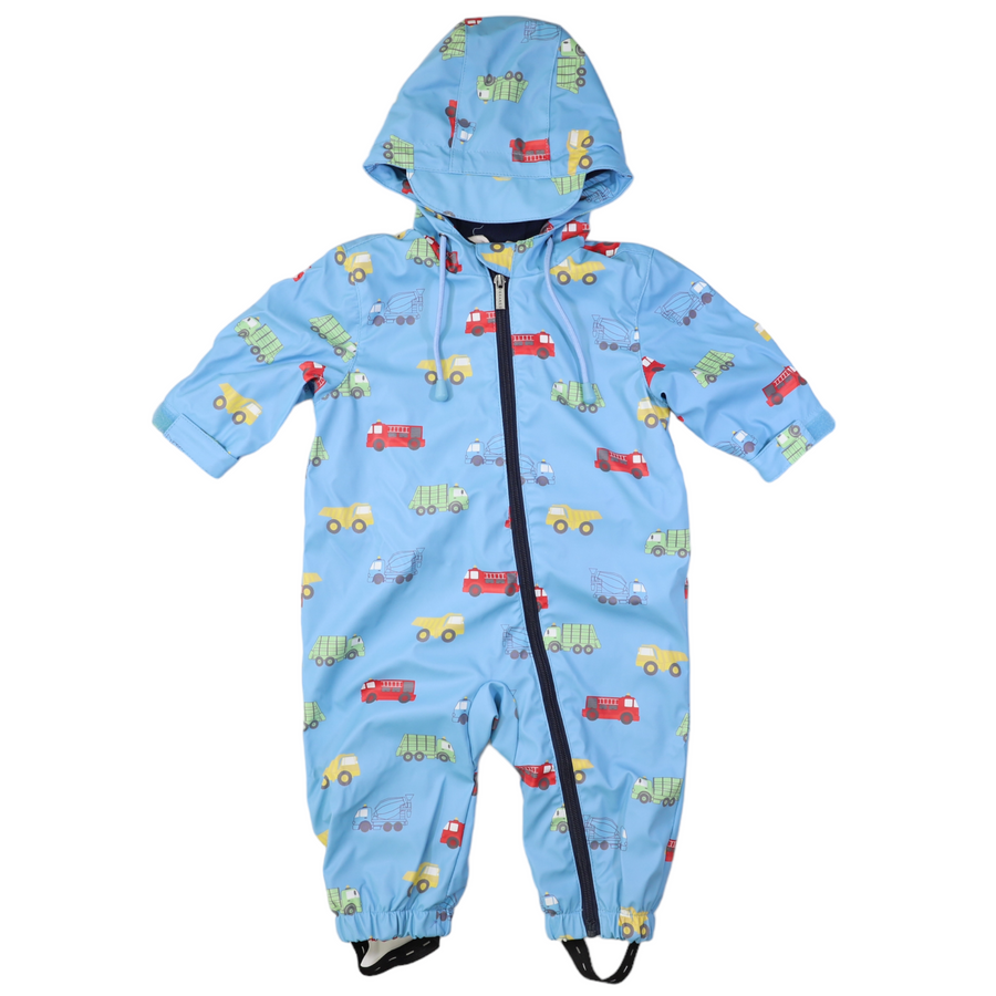 Trucks Polar Fleece Lined Zip Rain Suit Airie Blue