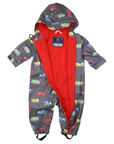 Trucks Polar Fleece Lined Zip Rain Suit Charcoal