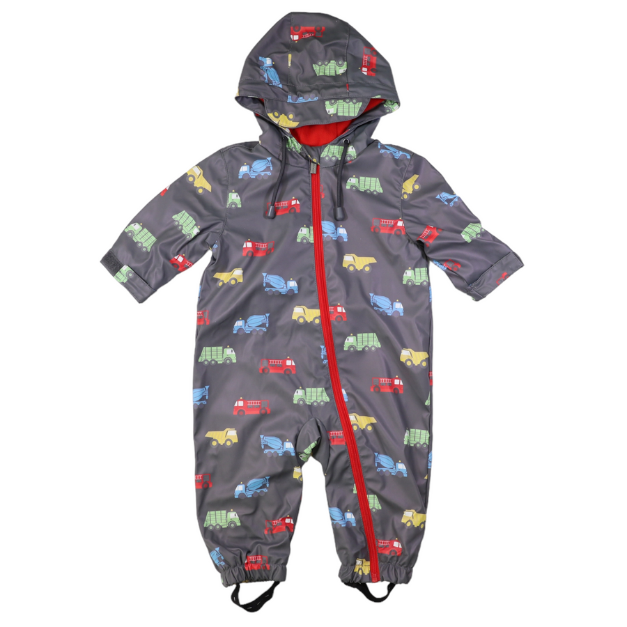 Trucks Polar Fleece Lined Zip Rain Suit Charcoal