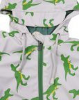 T-REX Terry Towelling Lined Zip Rain Suit Microchip Grey