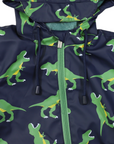 T-REX Terry Towelling Lined Zip Rain Suit Peacoat