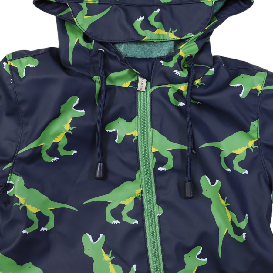 T-REX Terry Towelling Lined Zip Rain Suit Peacoat