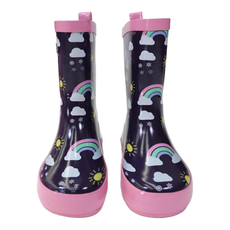 Sunshine & Rainbows Gumboot Peacoat