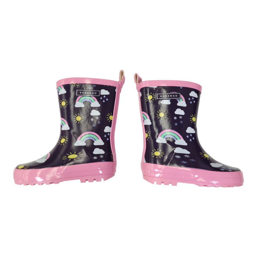 Sunshine & Rainbows Gumboot Peacoat