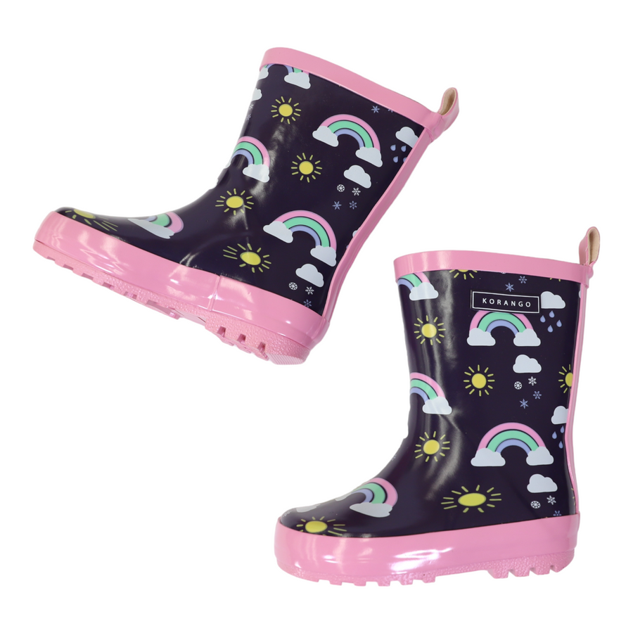 Sunshine & Rainbows Gumboot Peacoat