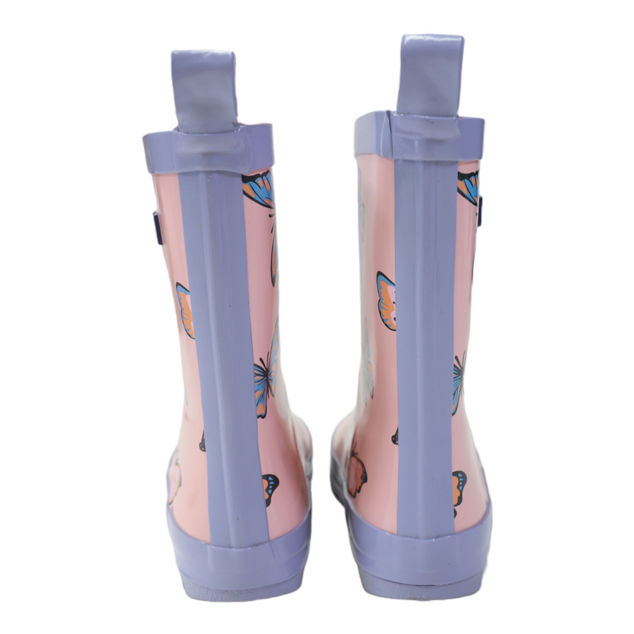 Butterfly Gumboot Fairytale Pink