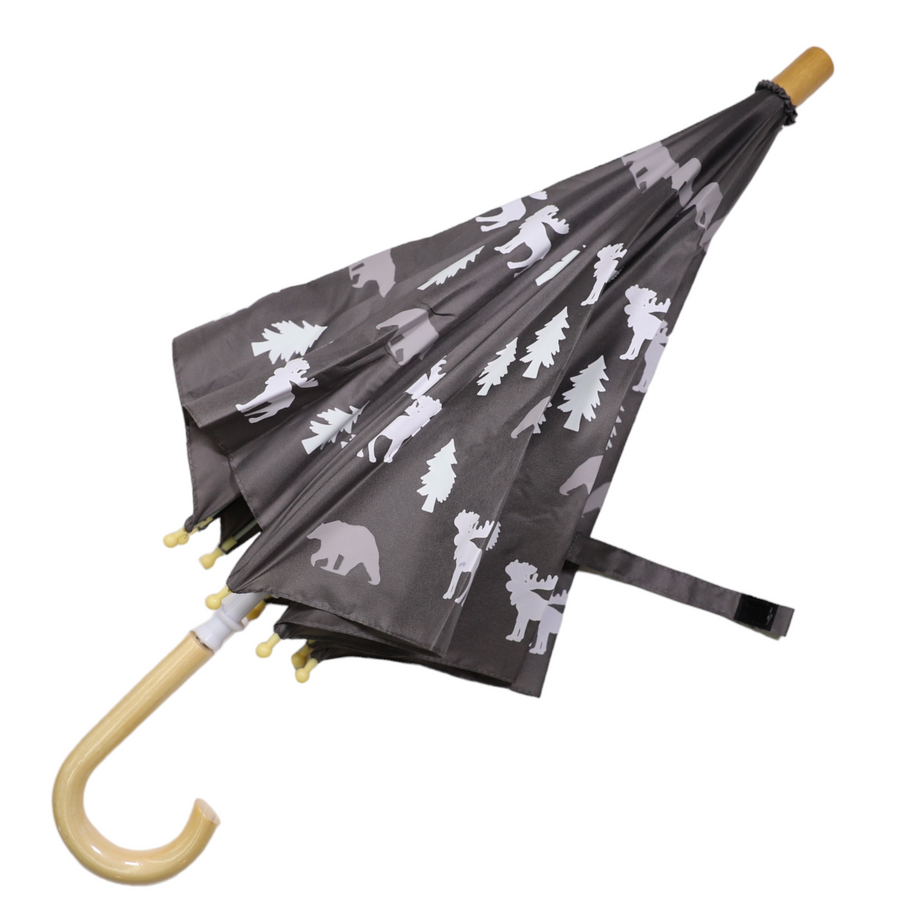 Bear Colour Change Umbrella Charcoal