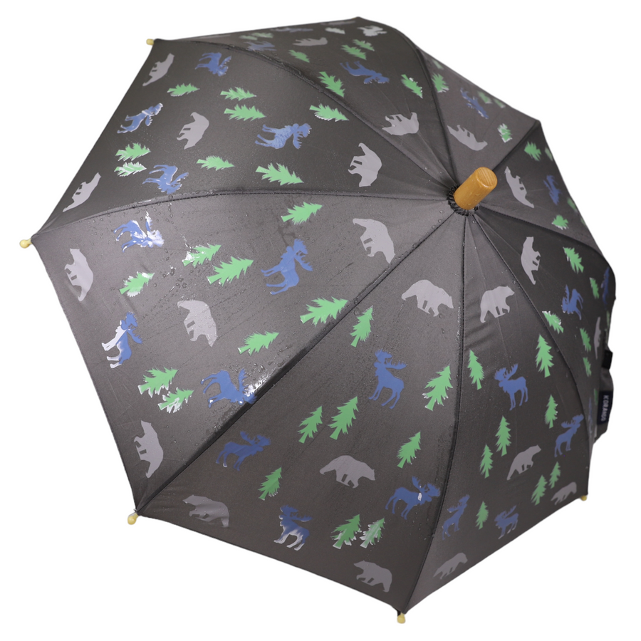 Bear Colour Change Umbrella Charcoal