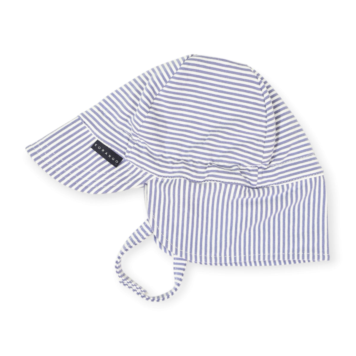 Cotton Legionnaires Sun Hat Purple Stripe