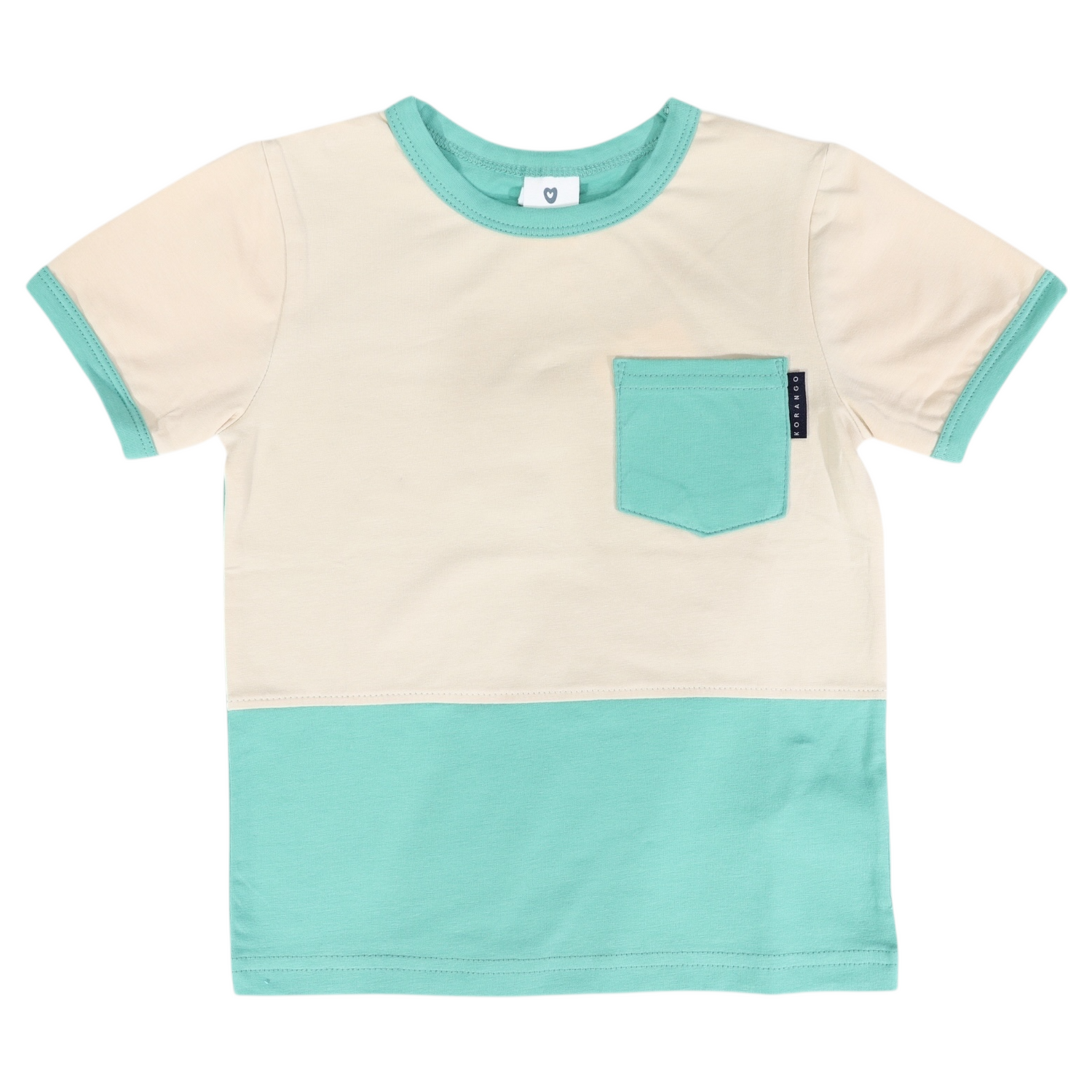 Colour Block Tee Green