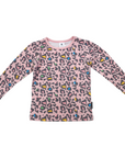 Leopard Print Long Sleeve Tee Lotus