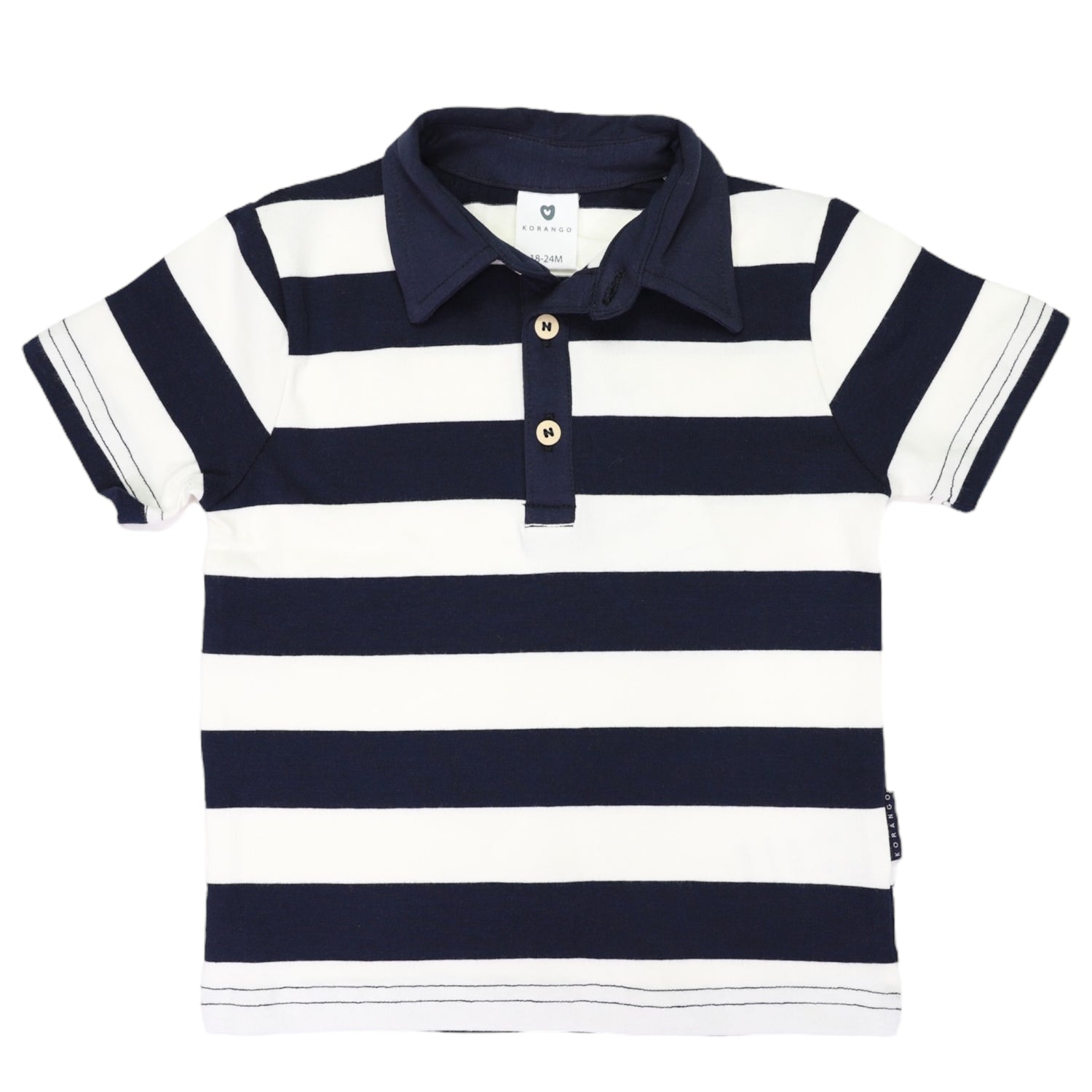 Striped Polo Navy Stripe