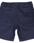 Navy Stretch Twill Short