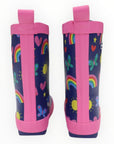Spring Rainbow Gumboot Navy