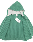 Lined Knit Jacket Green