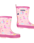 Dancing Unicorn Gumboot Pink