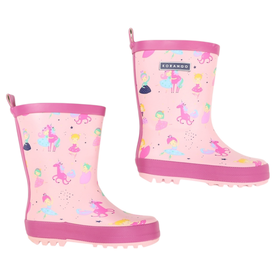 Dancing Unicorn Gumboot Pink